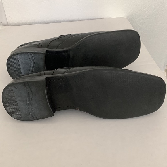 MEZLAN MENS LEATHER SHOES SLIP ON SQUARE TOE BLACK SIZE 10 main image 4